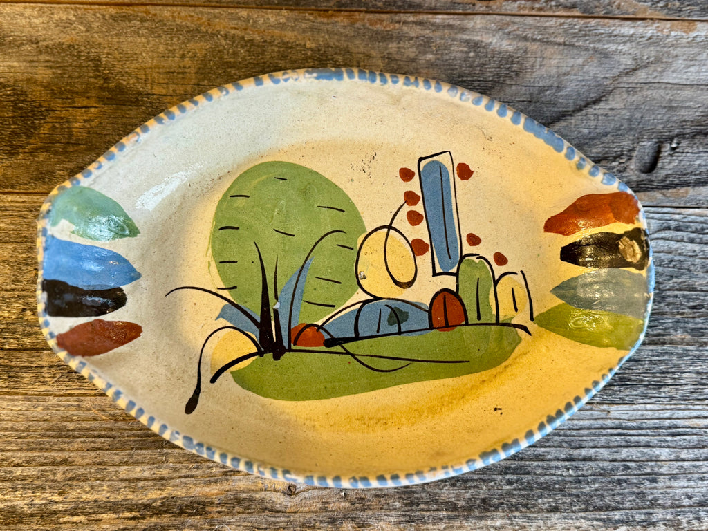 Vintage Mexican Tlaquepaque Terracotta Nesting Bowls