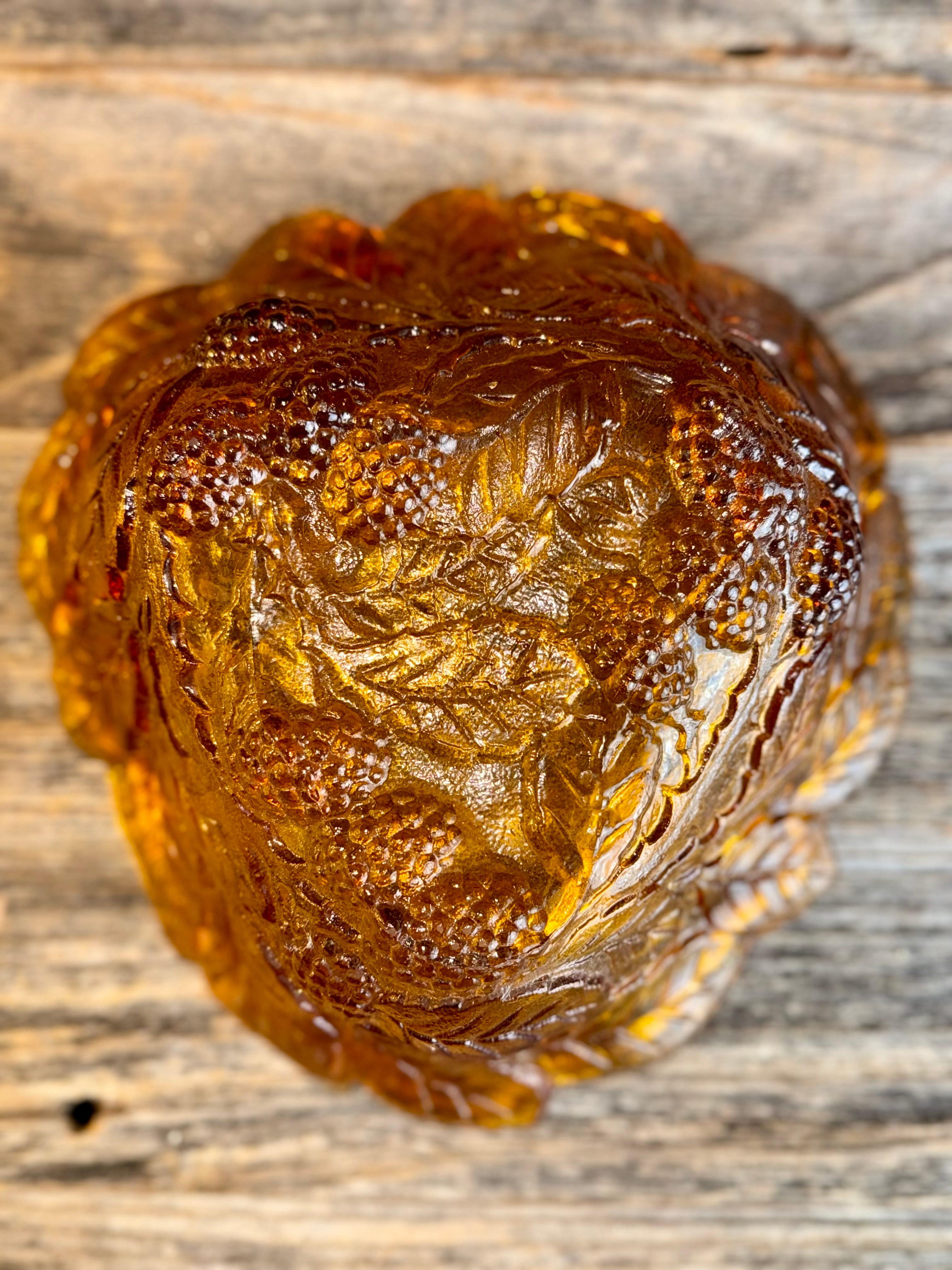 Vintage Amber Indiana Glass Dish/bowl