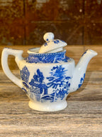 Miniature Blue Willow Tea Set