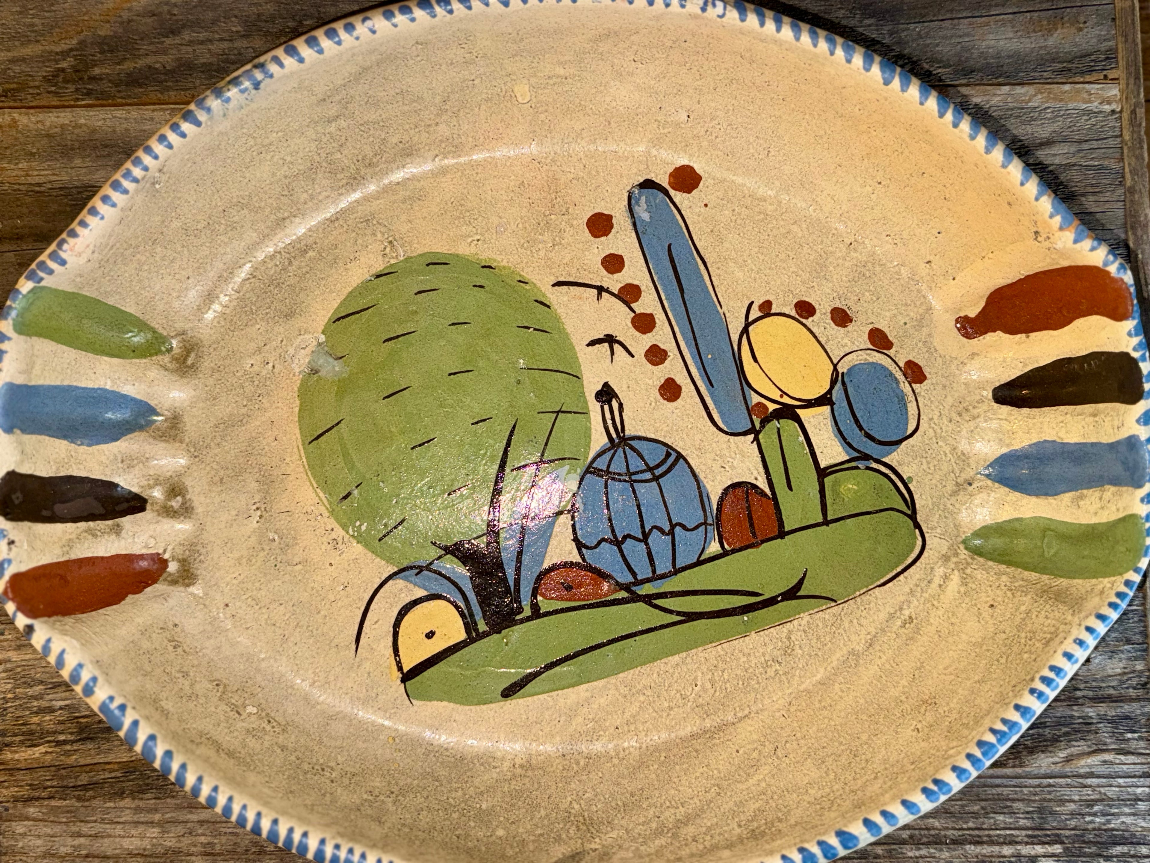 Vintage Mexican Tlaquepaque Terracotta Nesting Bowls