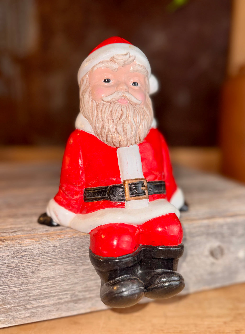 Vintage Duncan Ceramic Santa "Shelf Sitter"