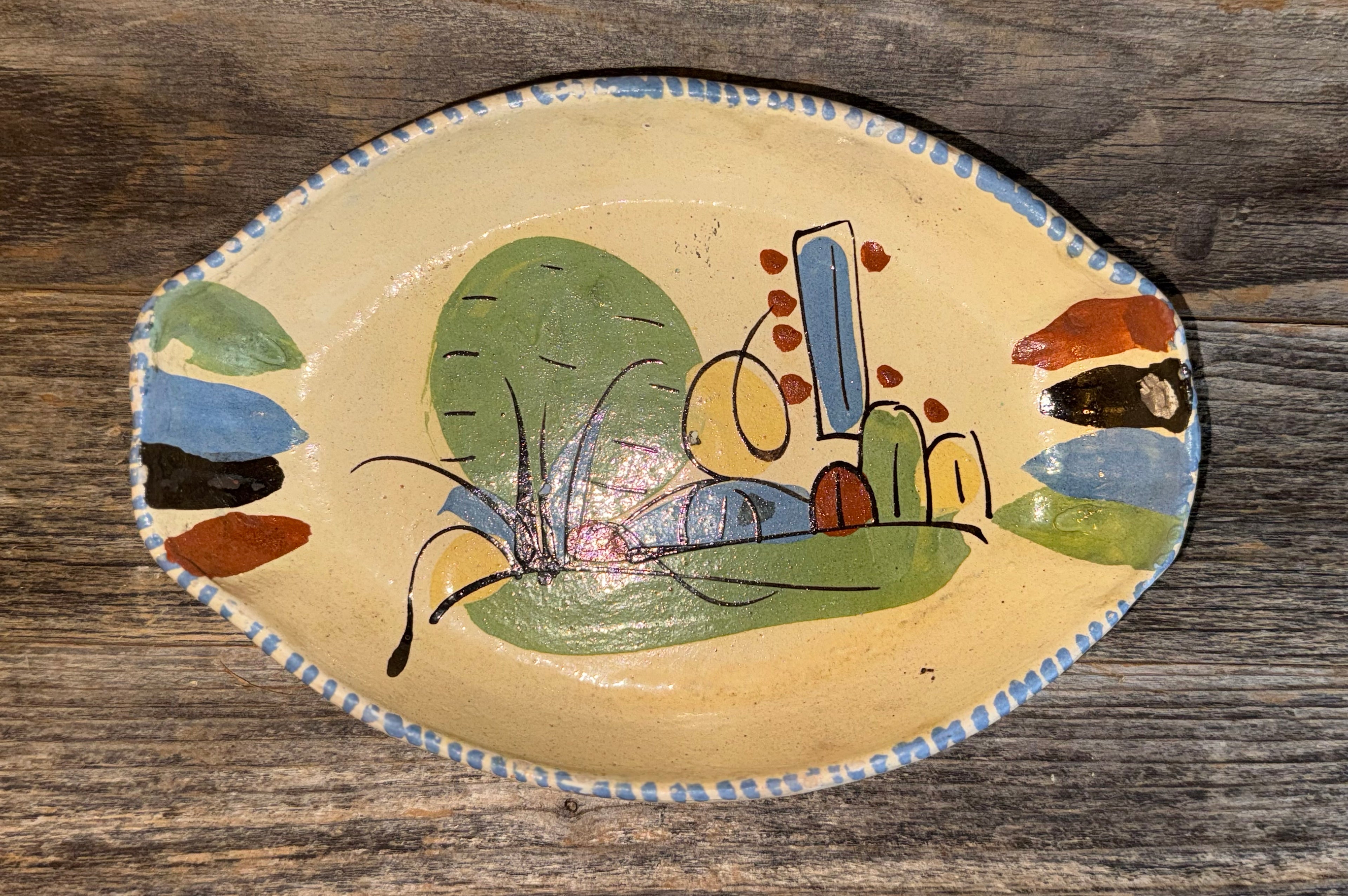 Vintage Mexican Tlaquepaque Terracotta Nesting Bowls