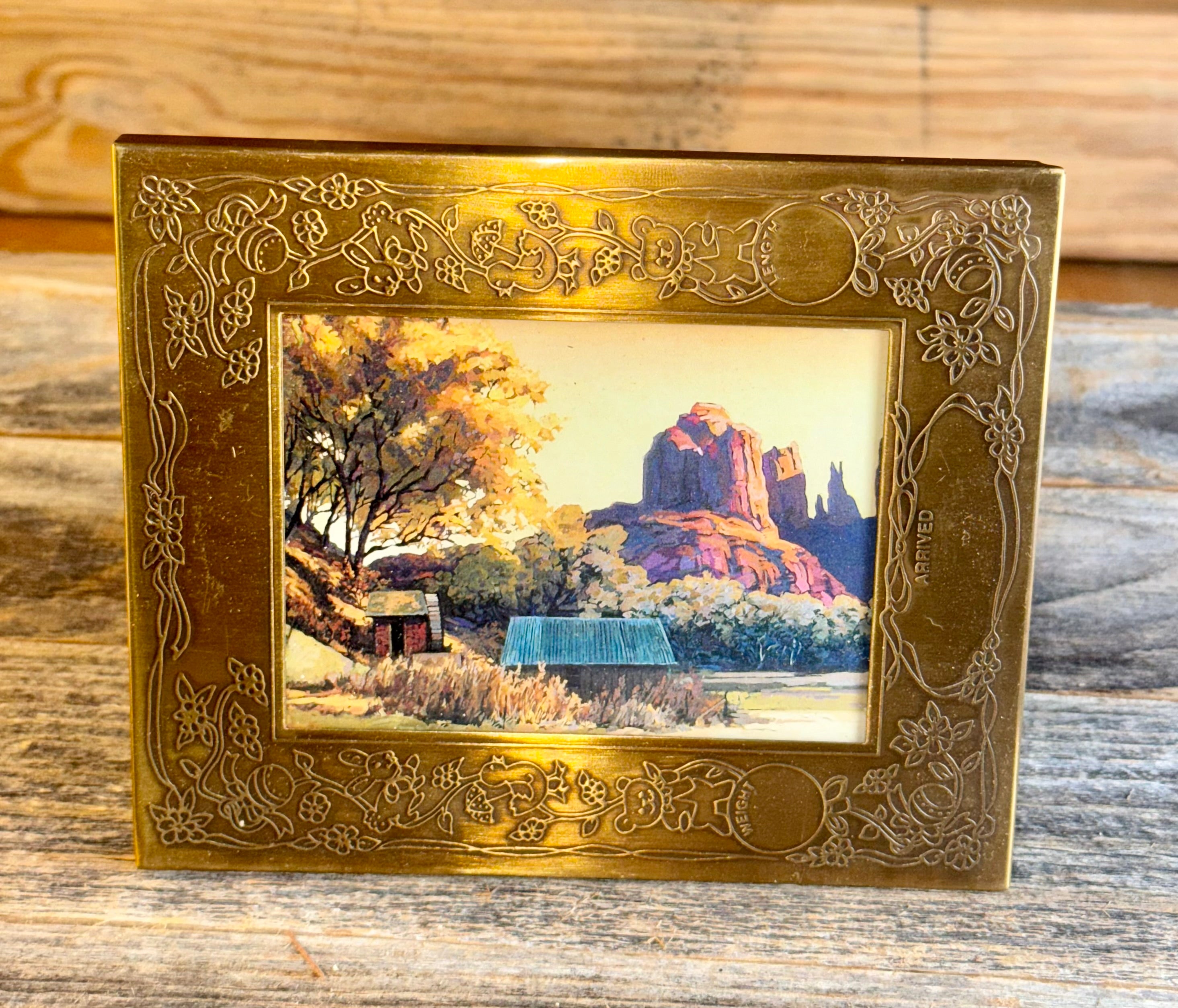 Gold Baby Arrival Frame