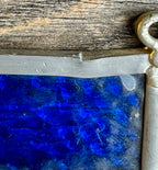 Vintage Stain glass Sun Catcher w/ Dried Flower Insert