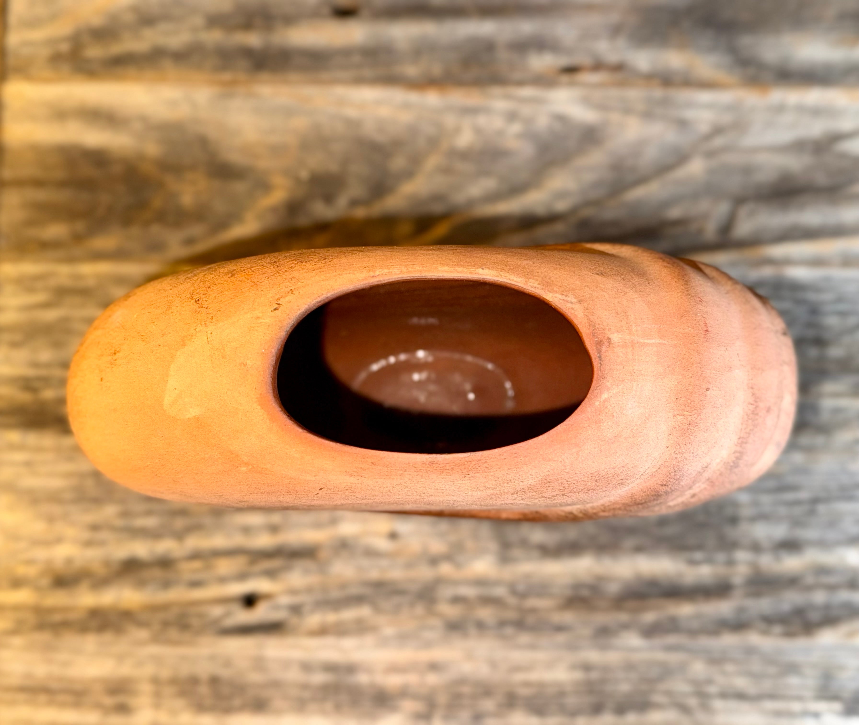 Round Terracotta Vase