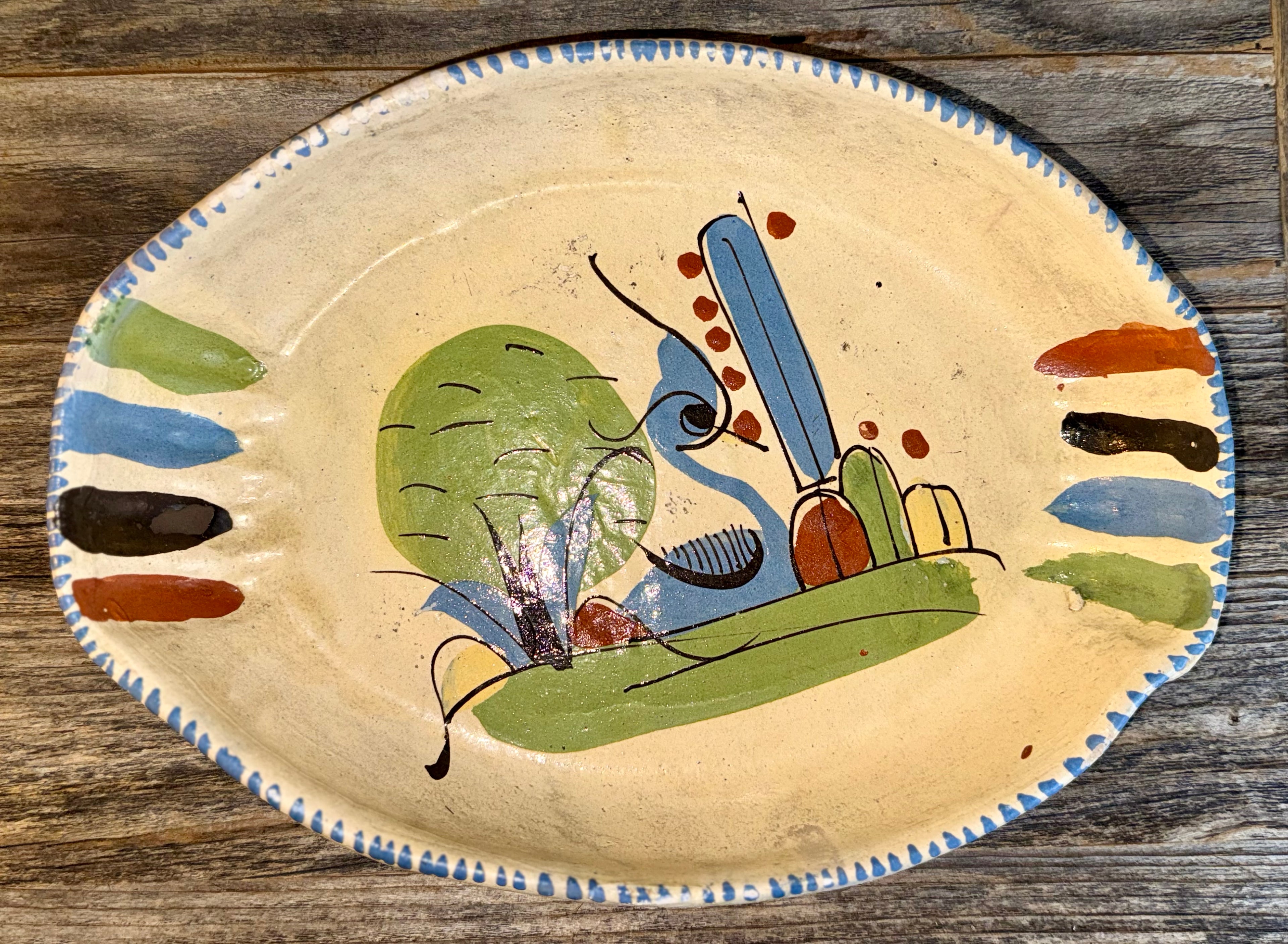 Vintage Mexican Tlaquepaque Terracotta Nesting Bowls