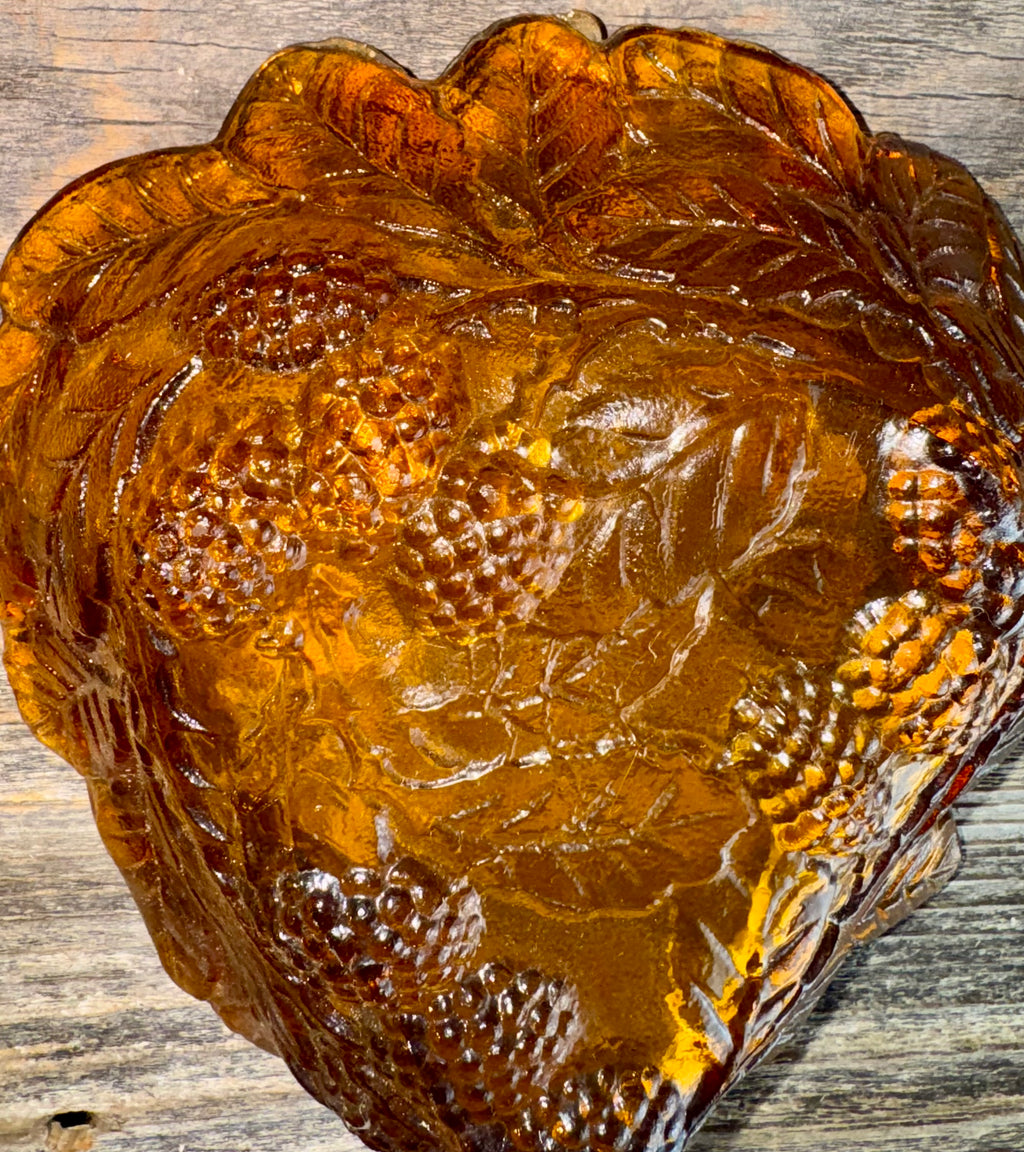 Vintage Amber Indiana Glass Dish/bowl
