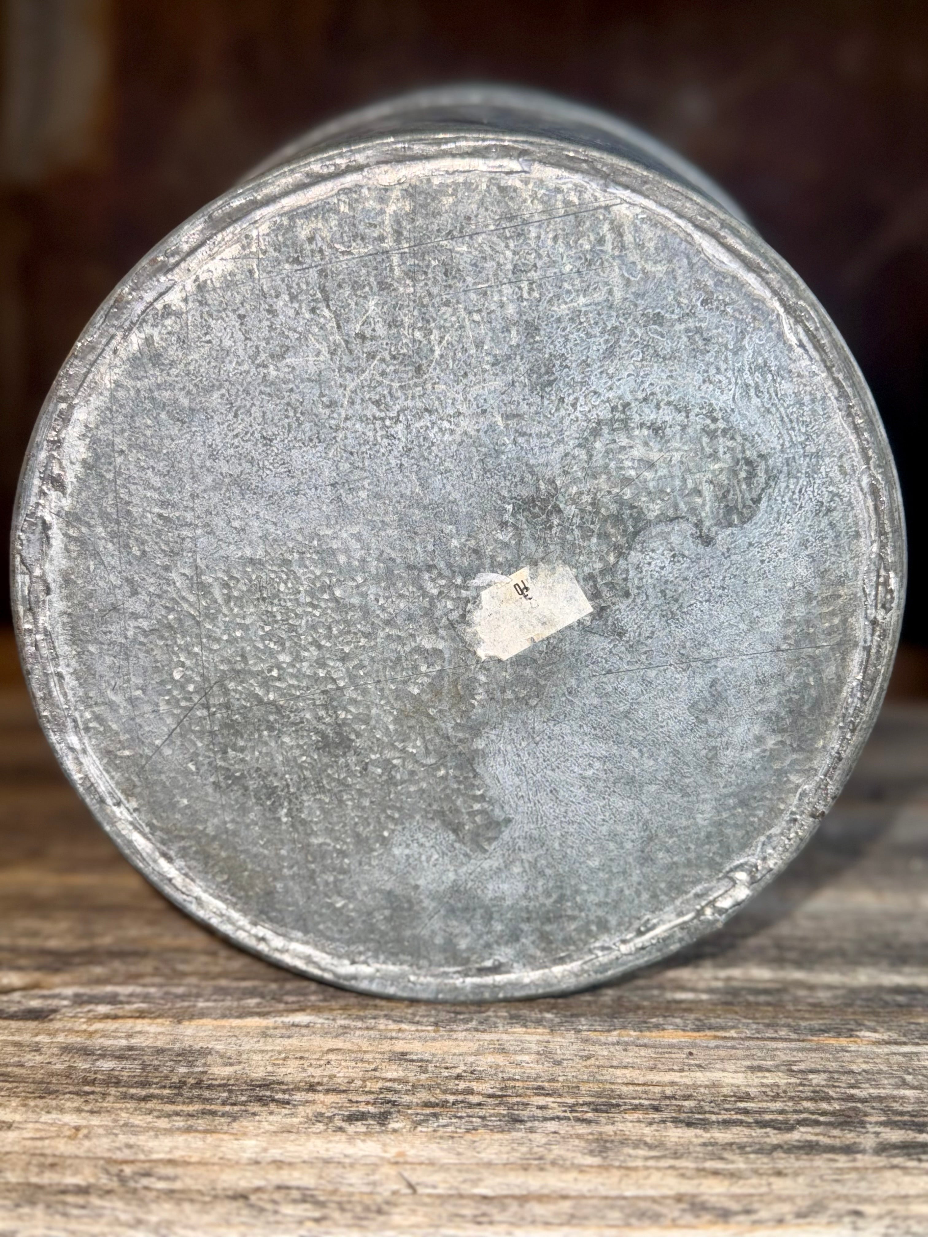 Scalloped Metal Bucket/Planter
