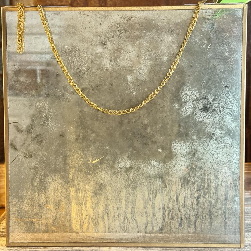 Antique Style Square Chain Hanging Mirror