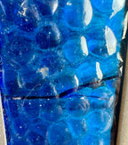 Vintage Stain glass Sun Catcher w/ Dried Flower Insert