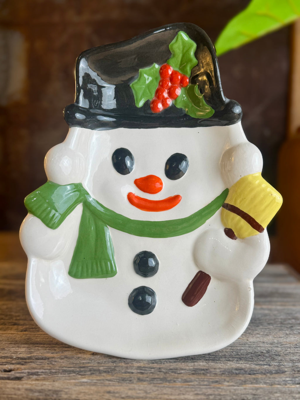 Snowman Serving Plate