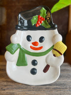 Snowman Serving Plate