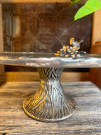 Biltmore Silver Metal Serving Cake Plate Stand