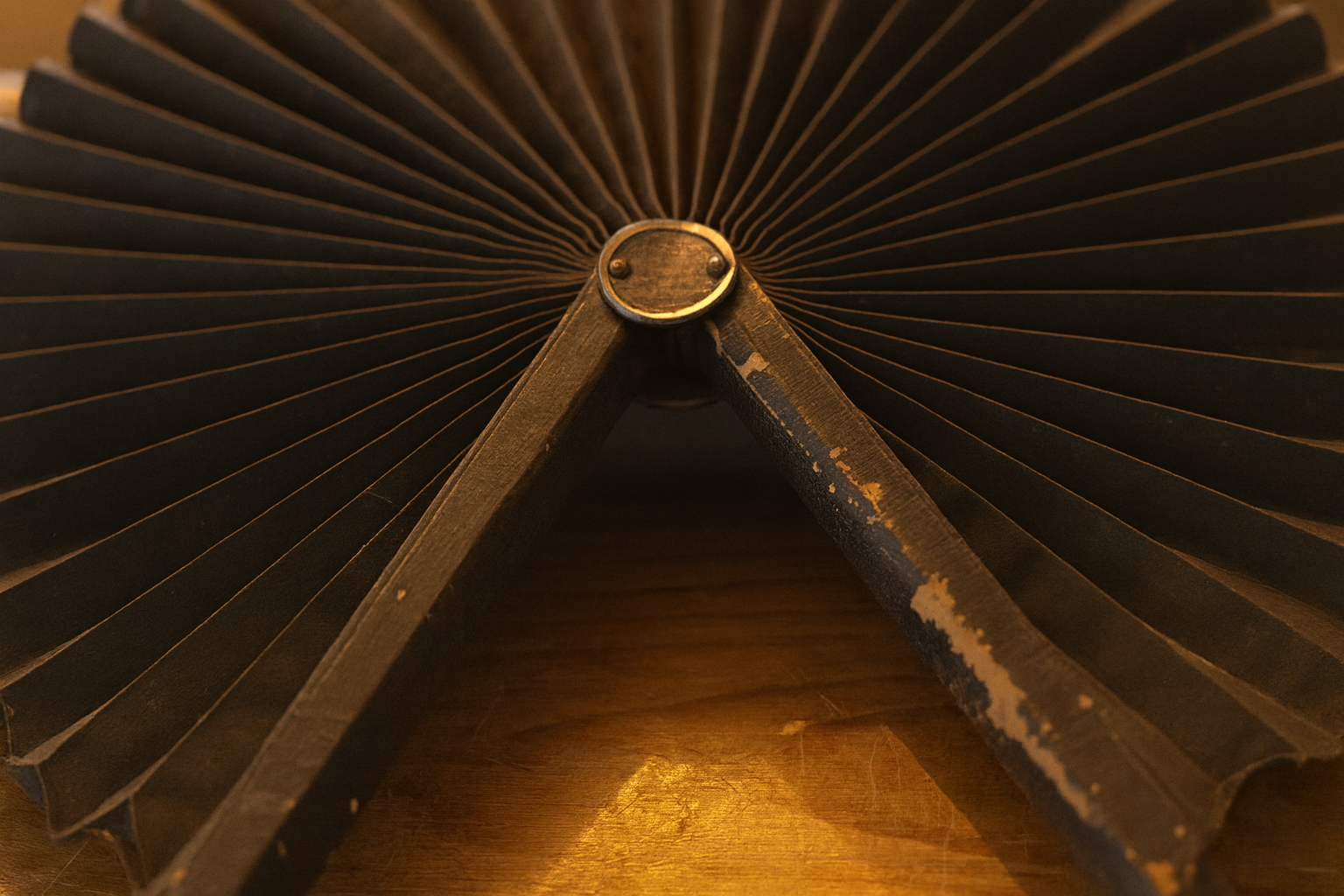 Vintage Asian Mourning Fan