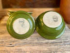 Vintage 7 Green Hall Bowls