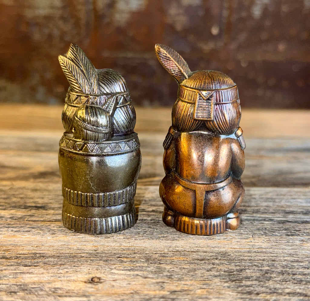Vintage Native American Salt and Pepper Shaker Set