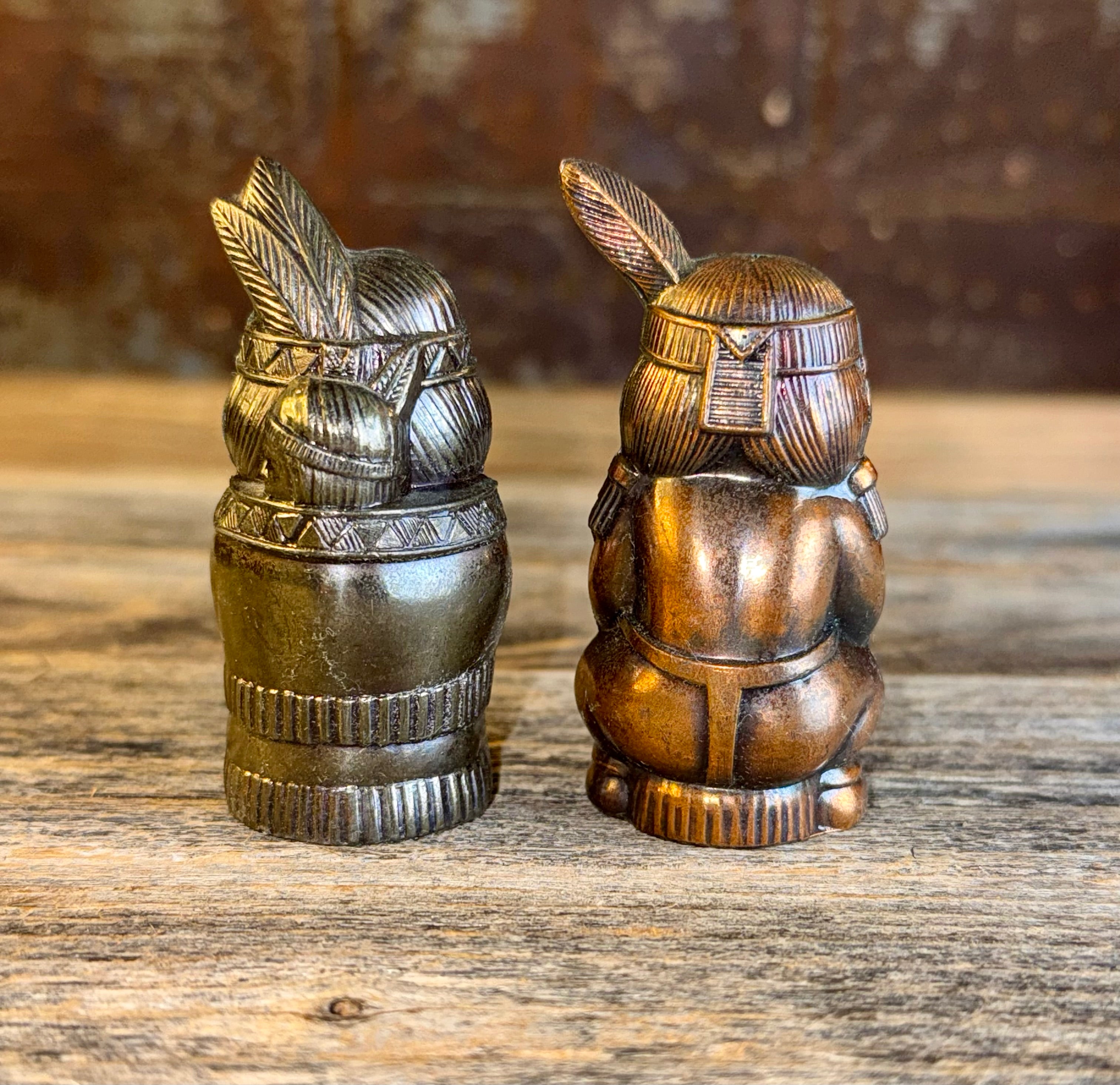 Vintage Native American Salt and Pepper Shaker Set