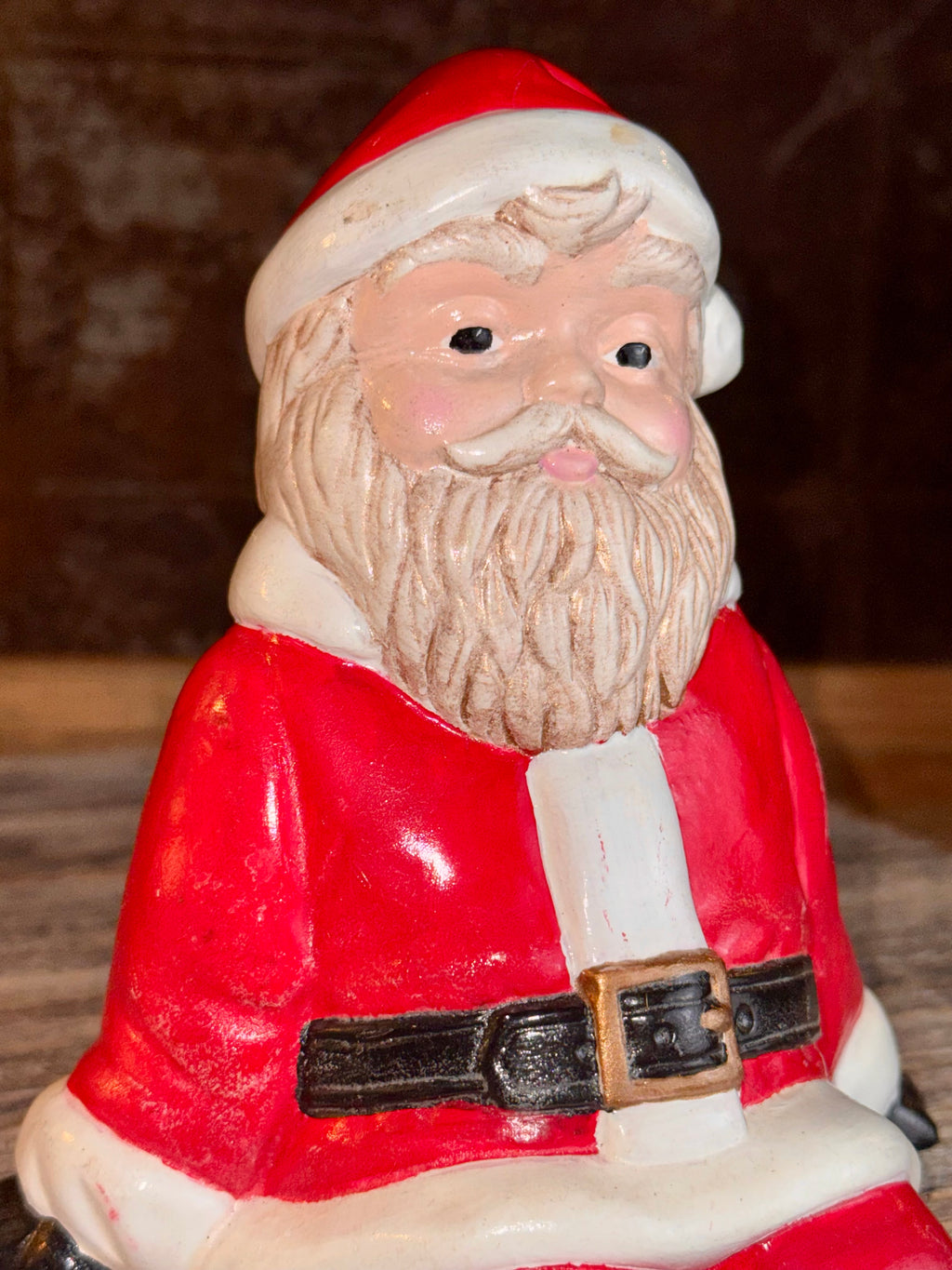 Vintage Duncan Ceramic Santa "Shelf Sitter"
