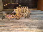Brass Stage Coach Cutout Ornament