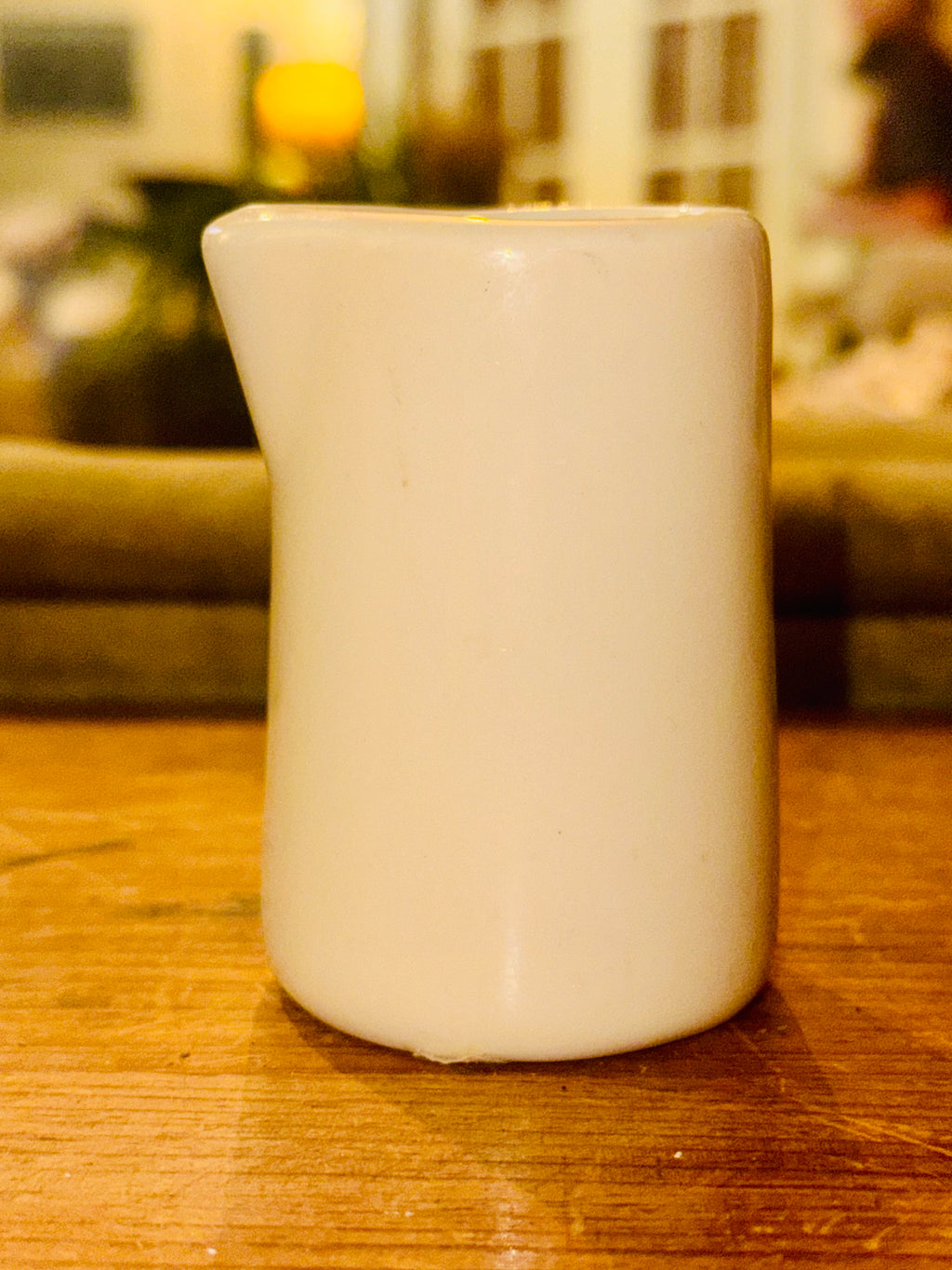 Vintage Off White Porcelain 3 oz Creamer (Set of 4)
