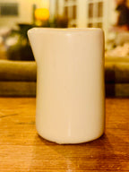Vintage Off White Porcelain 3 oz Creamer (Set of 4)