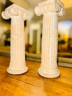 Two Ceramic Roman Corinthian Pillars
