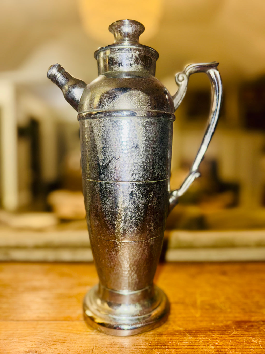 Vintage Art Deco Stainless Chrome Cocktail Shaker