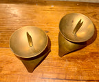 Atomic-Mid Century Brass Candle Holder (Set of 2)