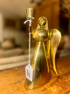 Vintage Brass Angel Candle Holder