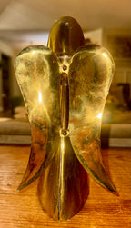 Vintage Brass Angel Candle Holder