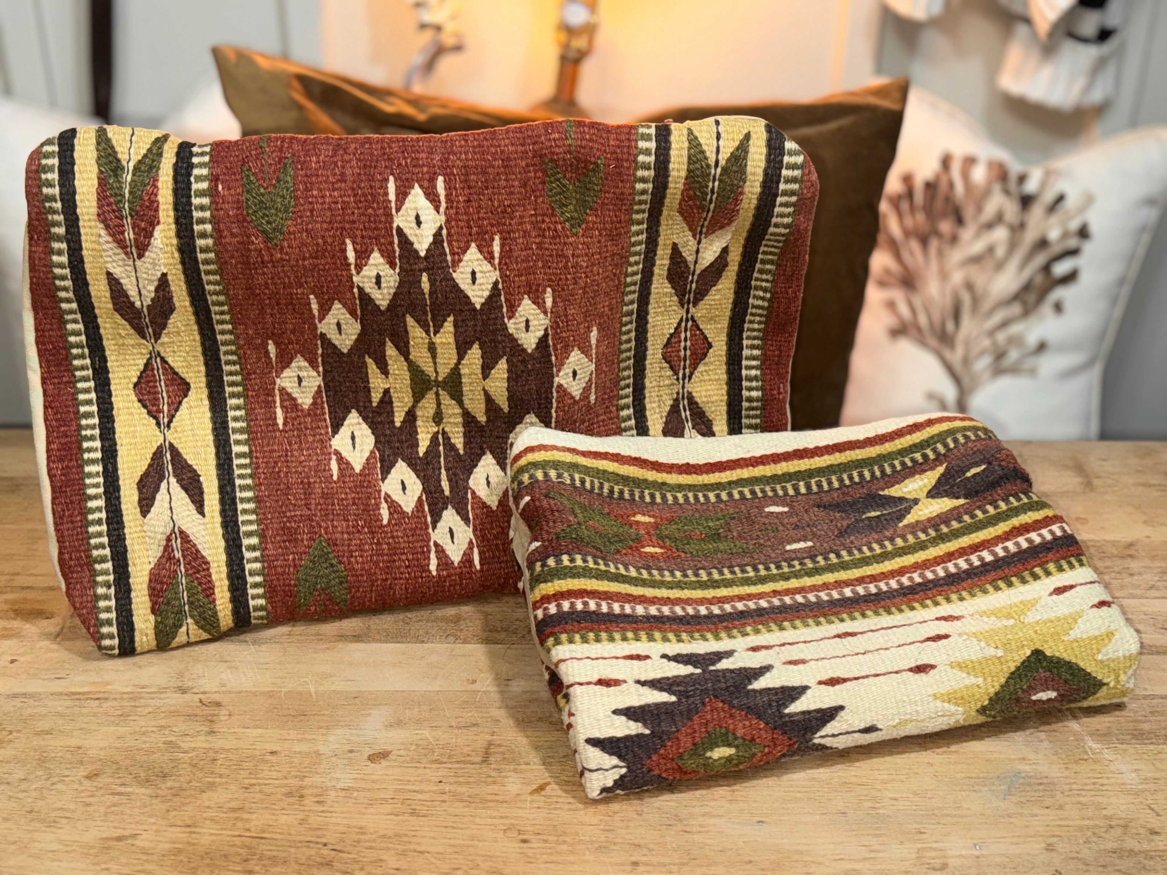 Colorful Kilim Rug Pillow Case