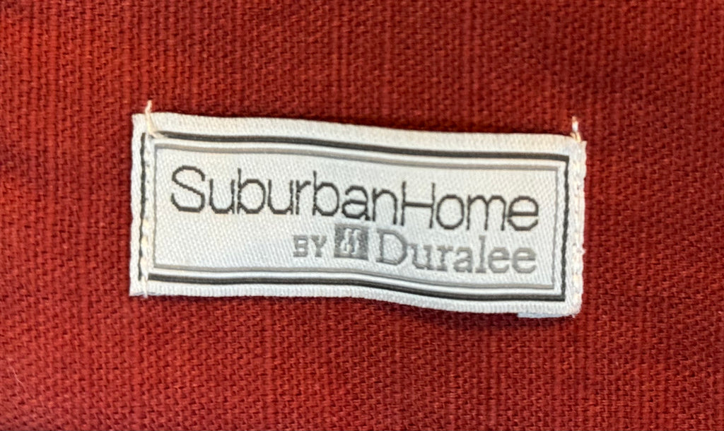 Geometric Red and Cream Pillow Cases (Set of 2)