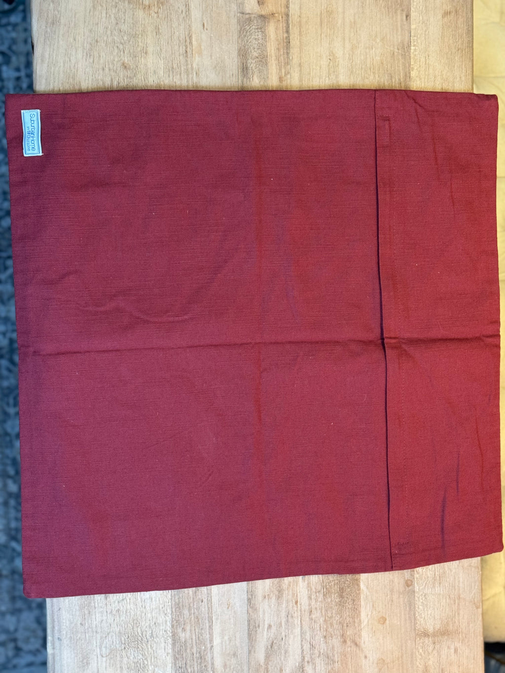 Geometric Red and Cream Pillow Cases (Set of 2)