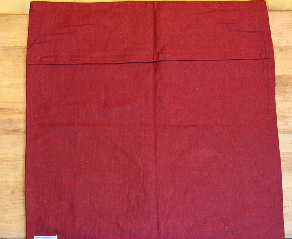 Geometric Red and Cream Pillow Cases (Set of 2)