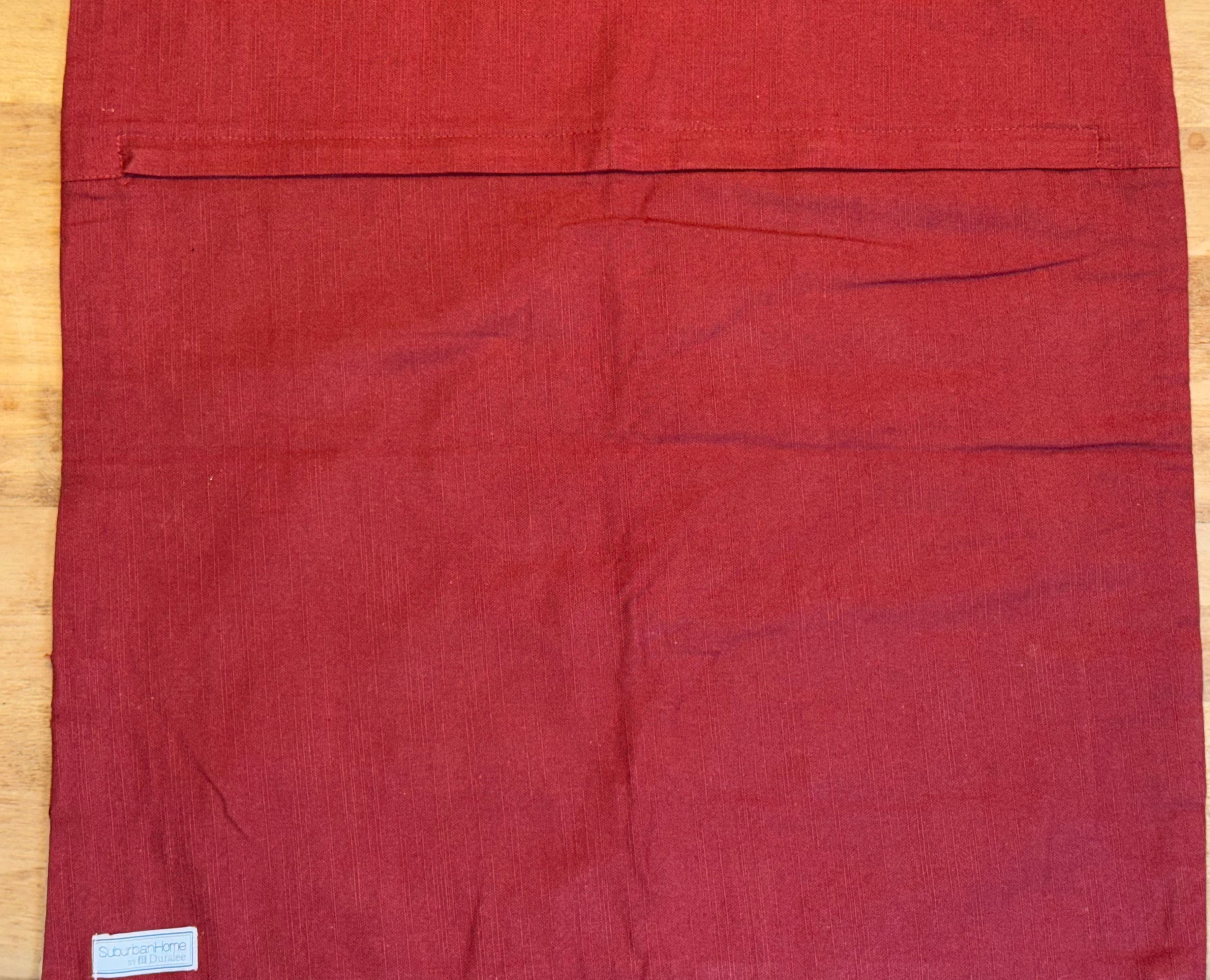 Geometric Red and Cream Pillow Cases (Set of 2)