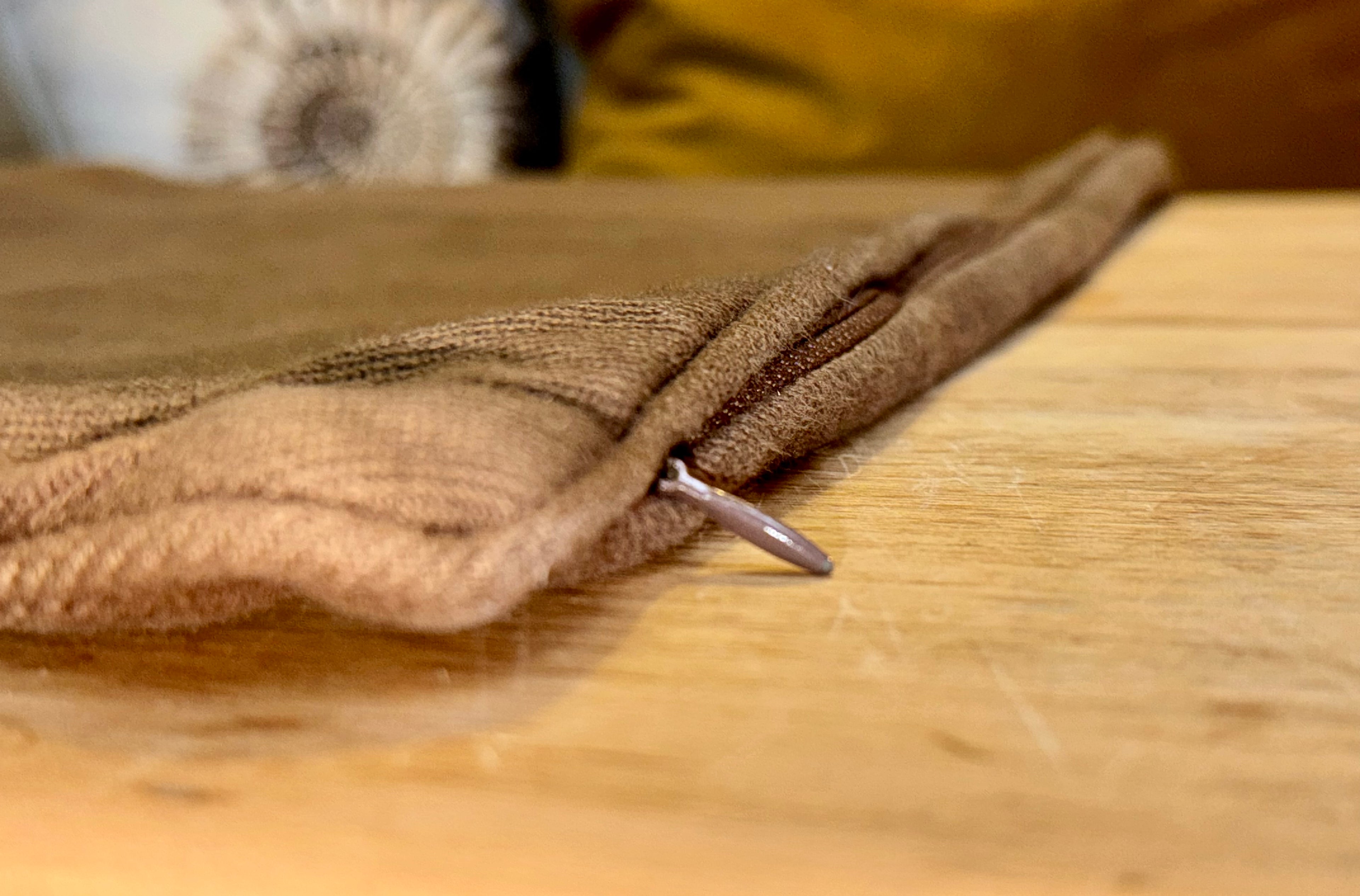 Vintage Brown Mono Ralph Lauren Pillow Cover