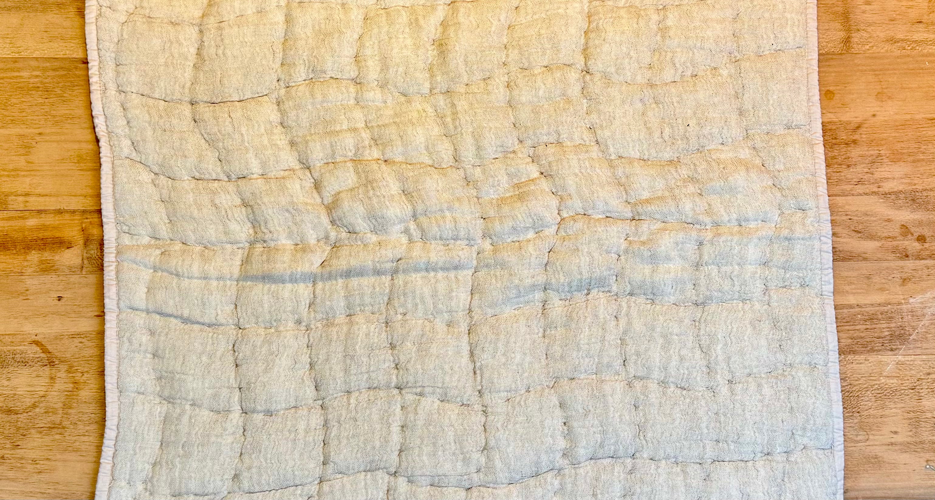 Pottery Barn Cloud Handcrafted Cotton Linen Quilt Pillow Shams, Standard (Set of 2)