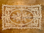 Vintage Burano Lace Doily: 1960s Italian Needle & Crochet Floral Design (Set of 6)
