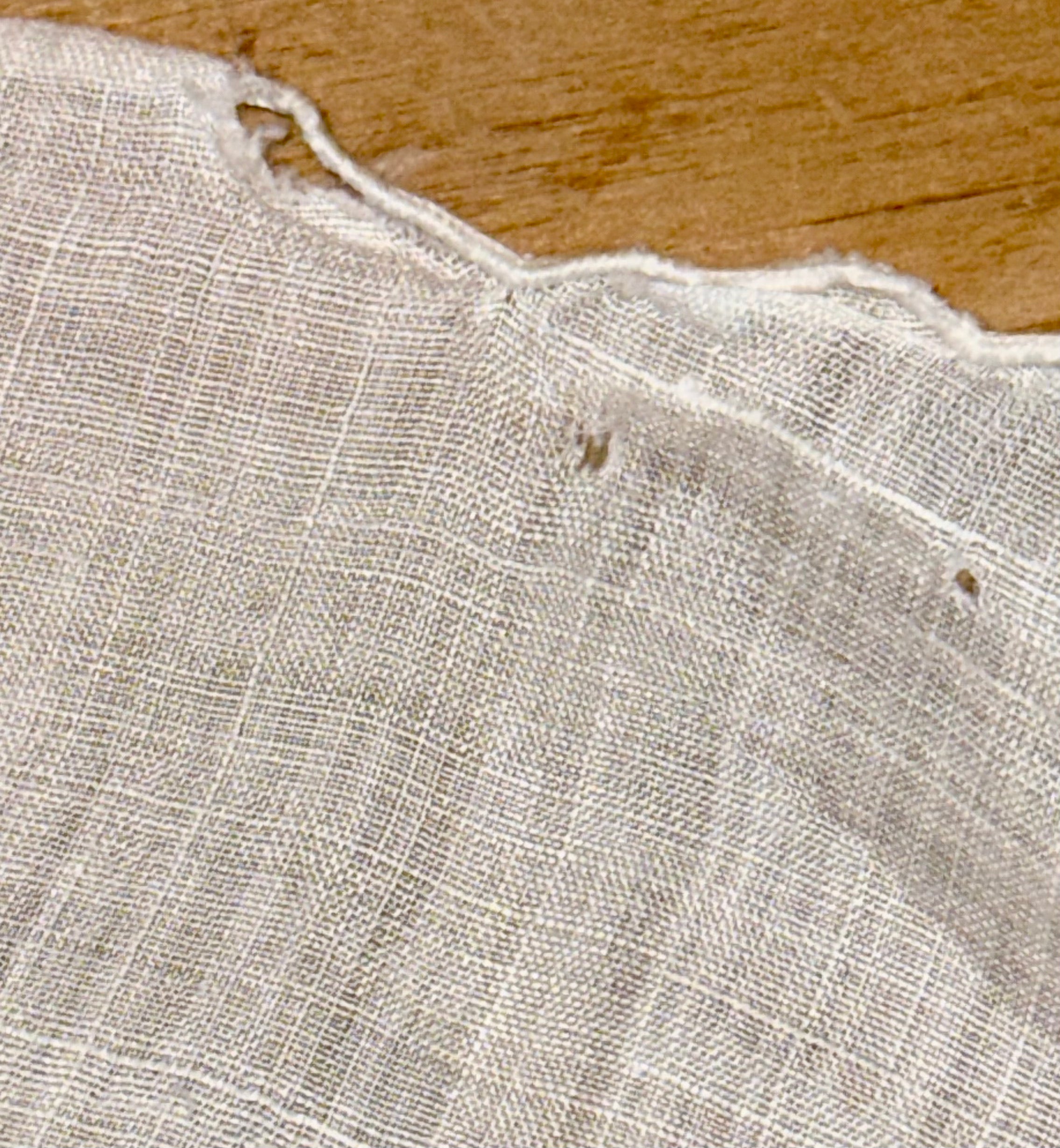 Vintage Linen White Table Cloth w/Floral Embroidery