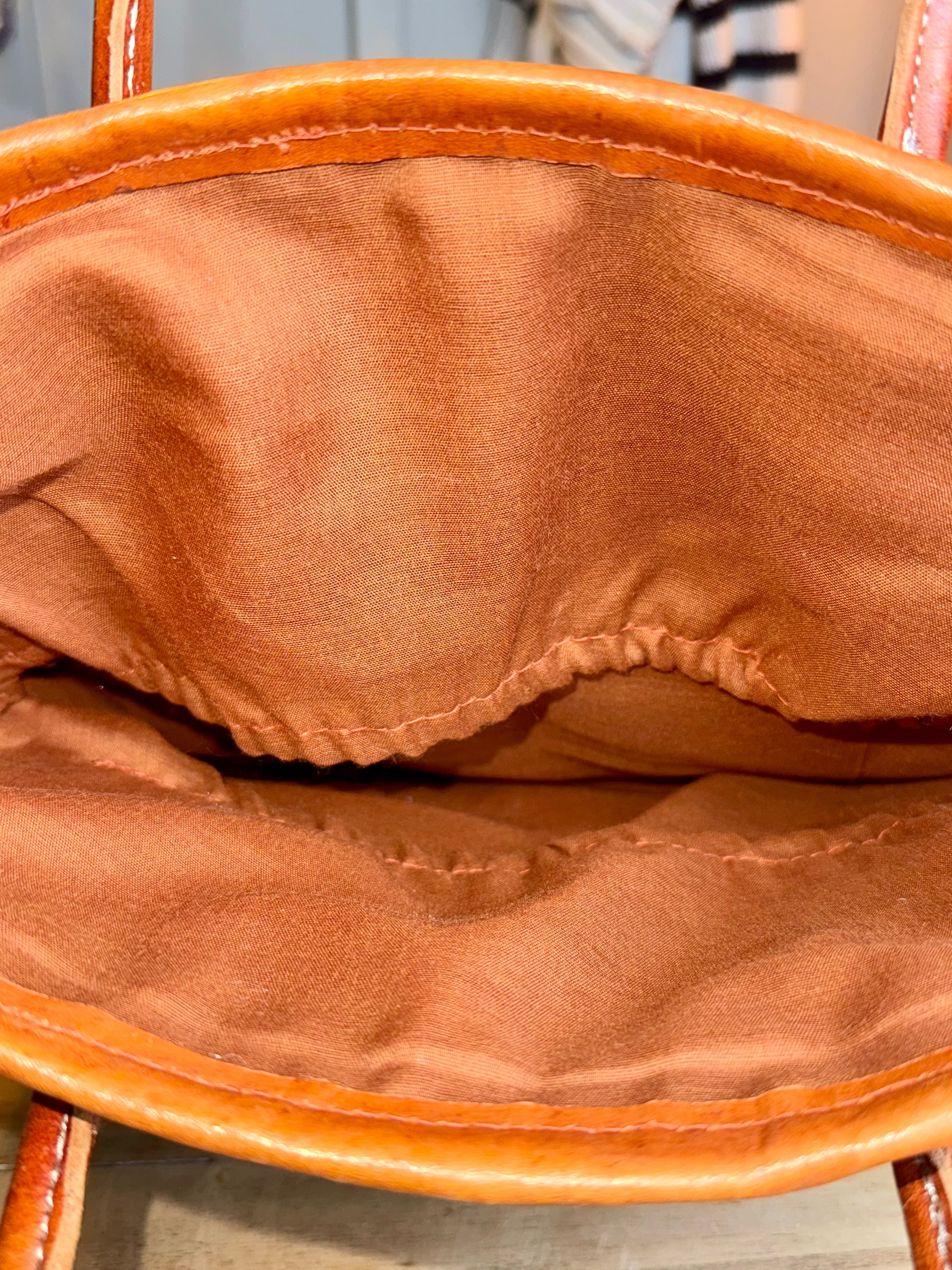 Navy and Natural Hounds Tooth Straw Tote