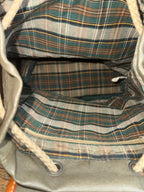 G.H. Bass and Co. Green Vinyl & Leather Backpack