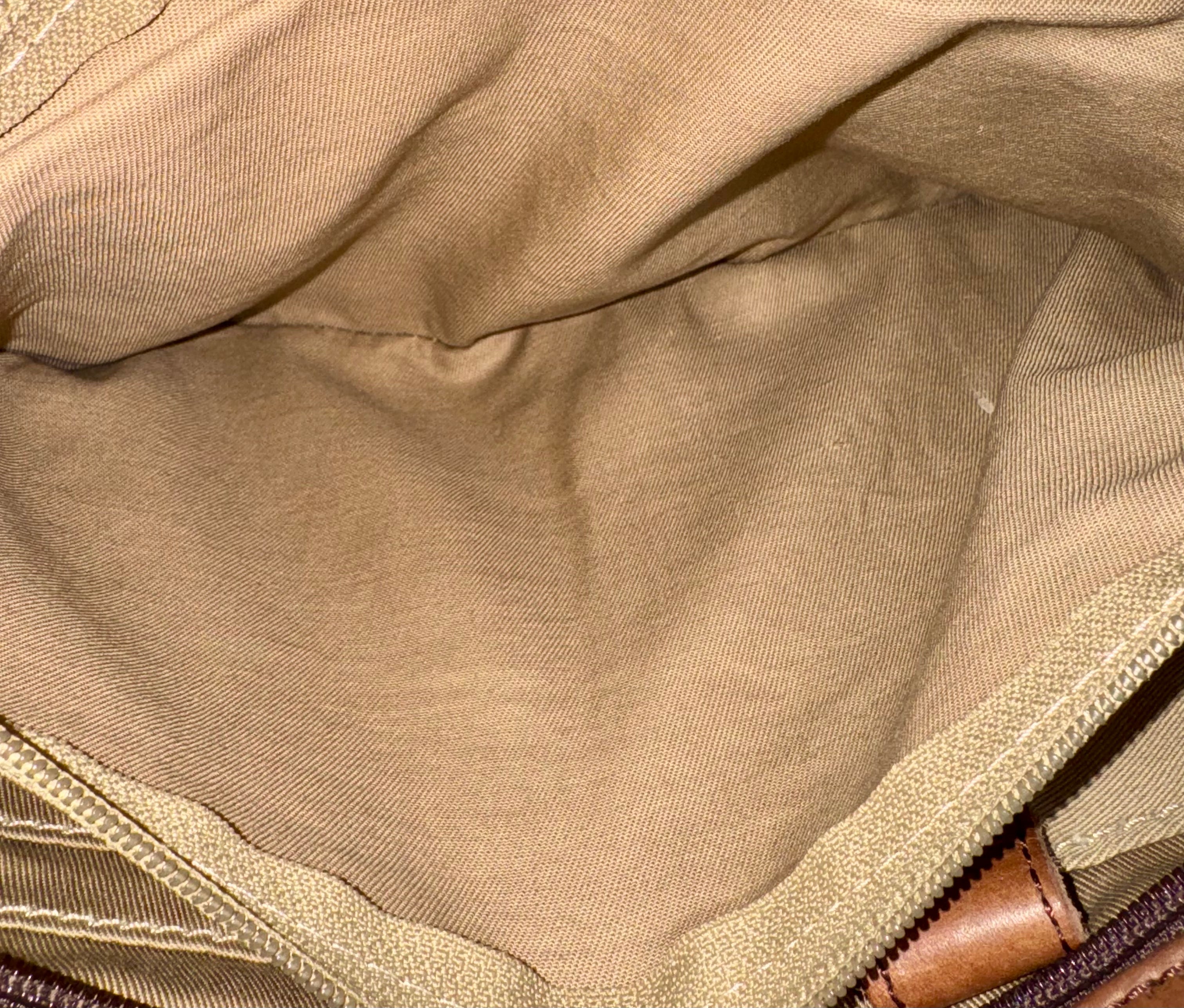 Vintage L.L. Bean Town and Field Brown Leather Tote Purse w/ Brass Accents