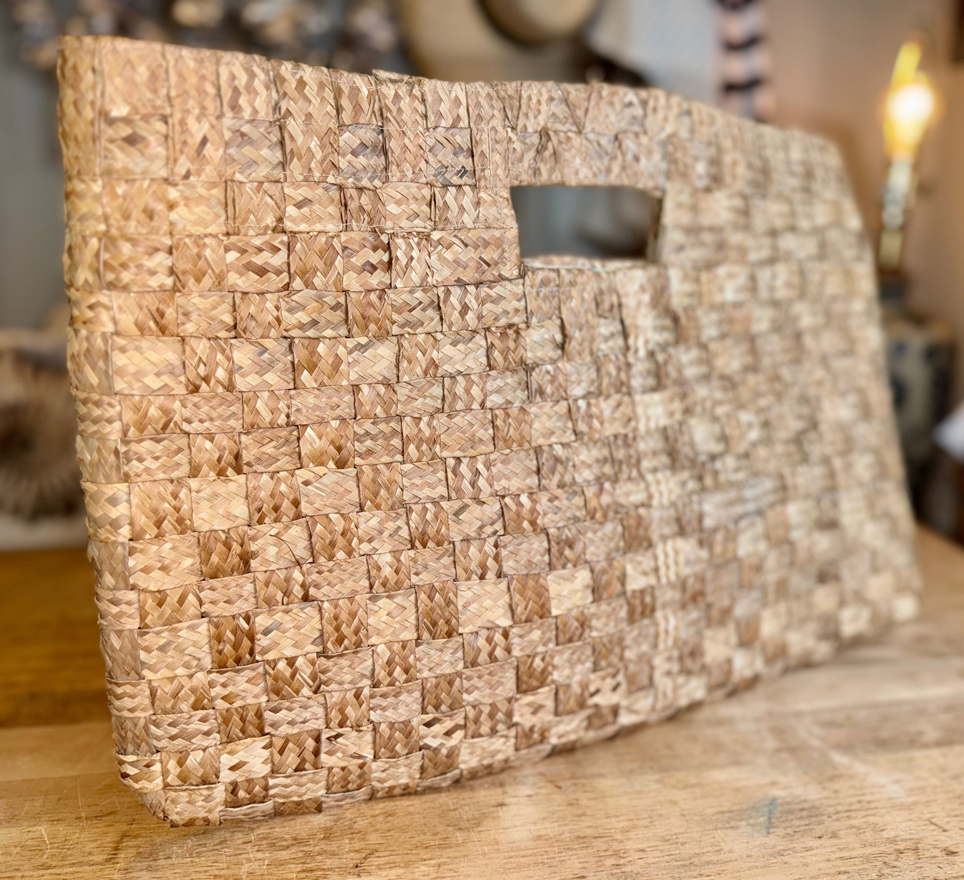 Woven Squared Flat Clutch