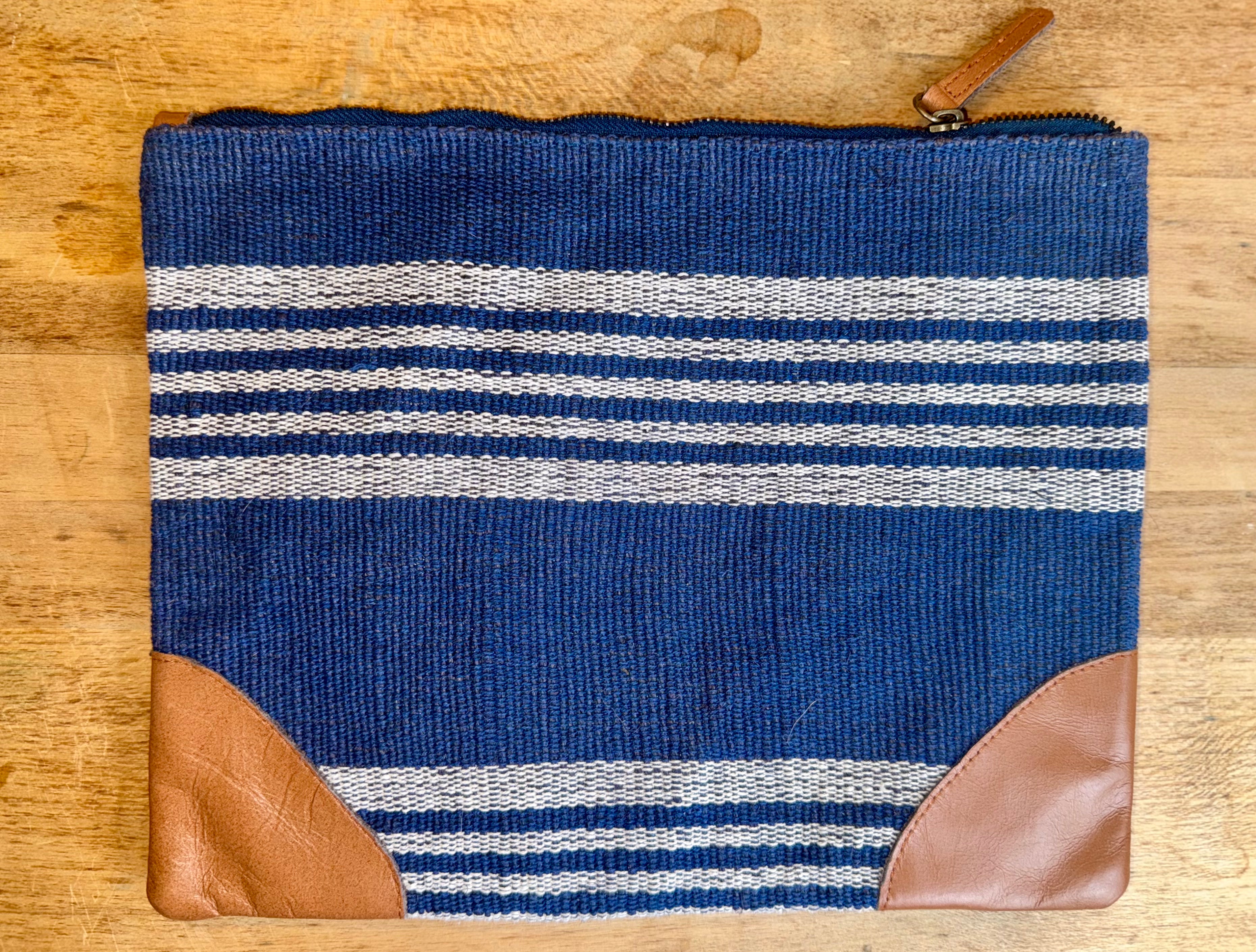 Blue & White Mud Pie Bag