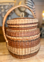 Stackable Double Basket Set – Woven Storage Baskets