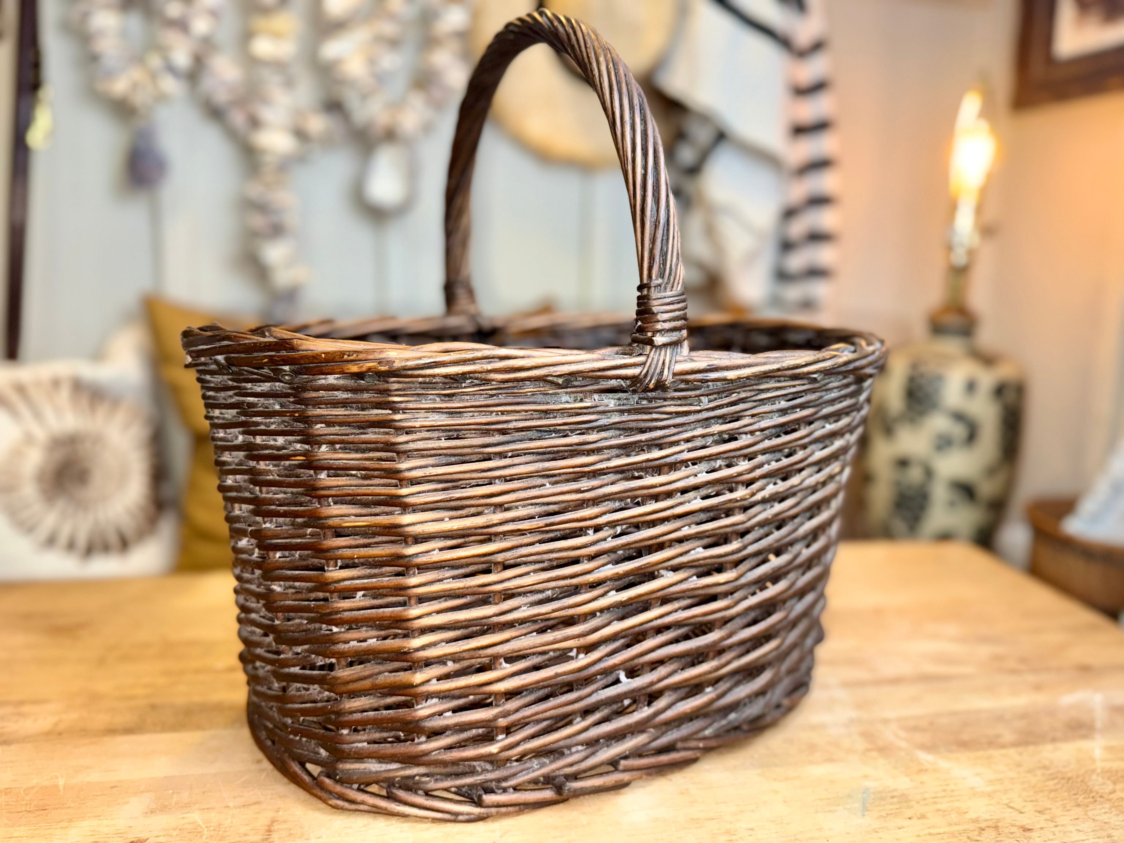 Handwoven Wicker Storage Basket