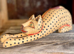 Vintage Wooden Folk Art Car Statue