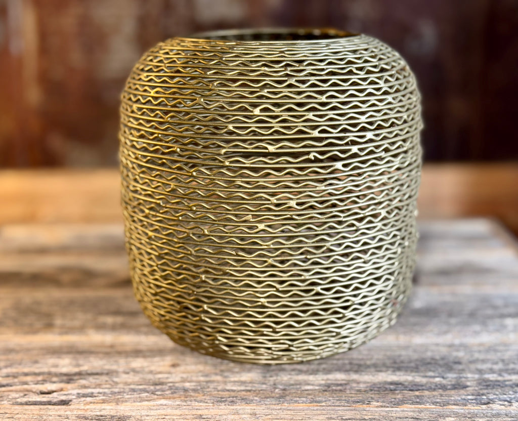Open Weave Accent Candle Holder