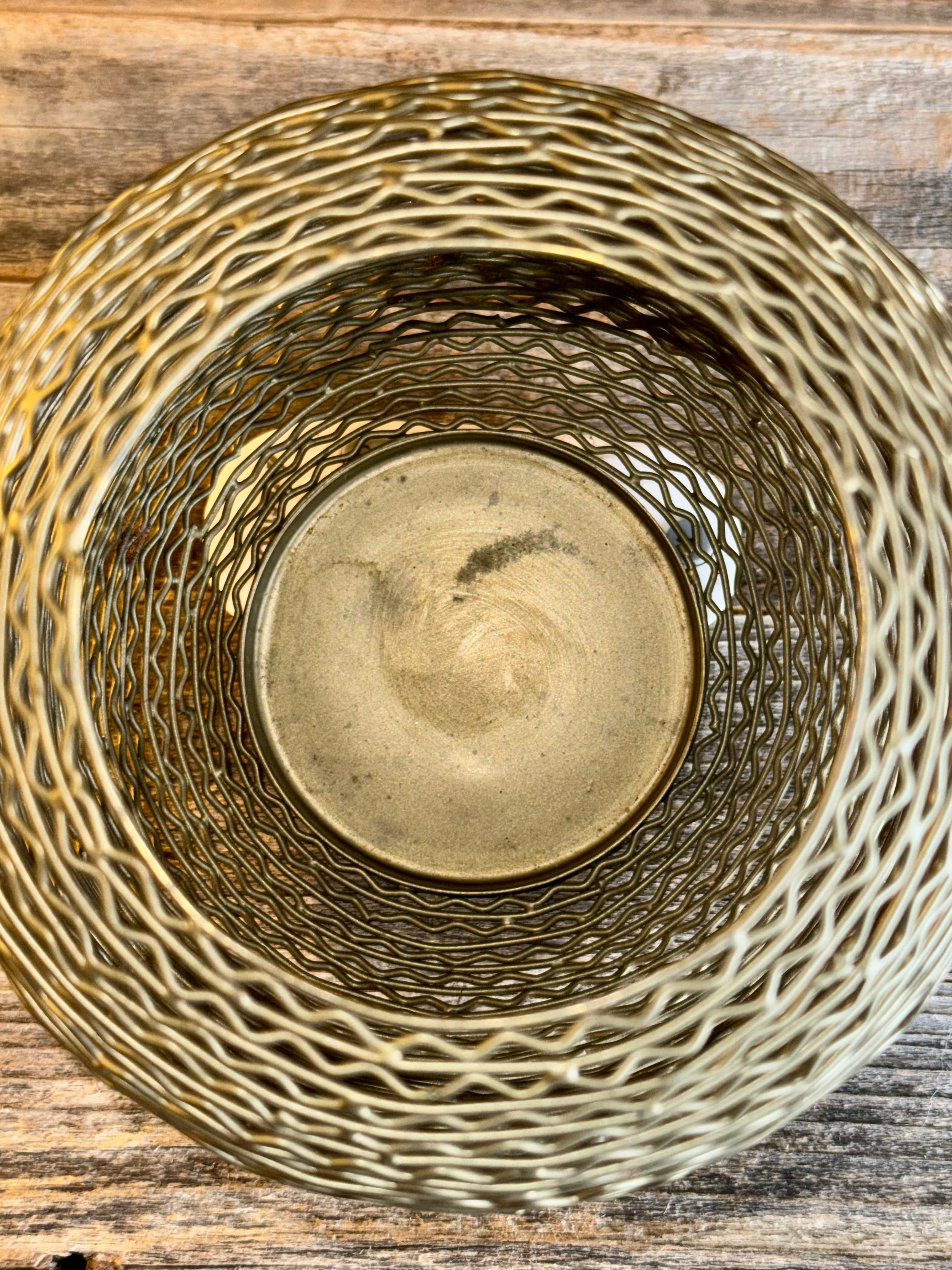 Open Weave Accent Candle Holder