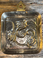 Vintage Copper & Brass Mold w/Design. ODI Made In India